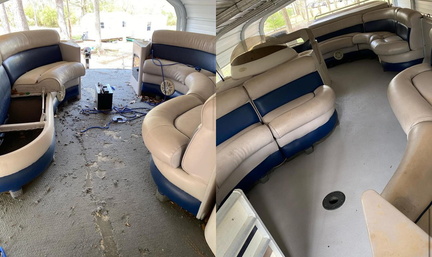 03/20/2020 Pontoon floor replacement