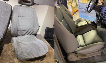 Redone seats in Isuzu